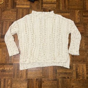 Maude vivante, cream sweater with gold sparkles, large